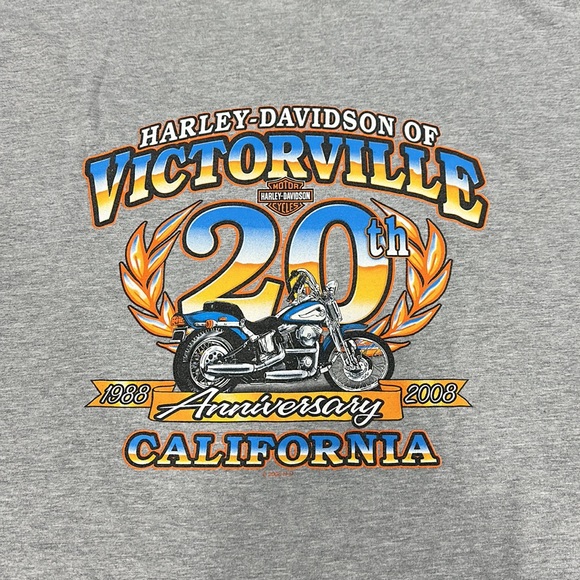 Harley-Davidson Vintage Men’s Grey T-Shirt - 4XL - Picture 4 of 7